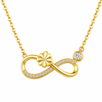 Infinity Blossom Necklace & Stud Earring Set