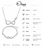 Infinity Necklace & Multi-Link Bracelet Set