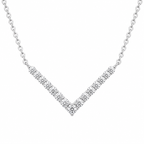 V-Shaped Moissanite 925 Necklace