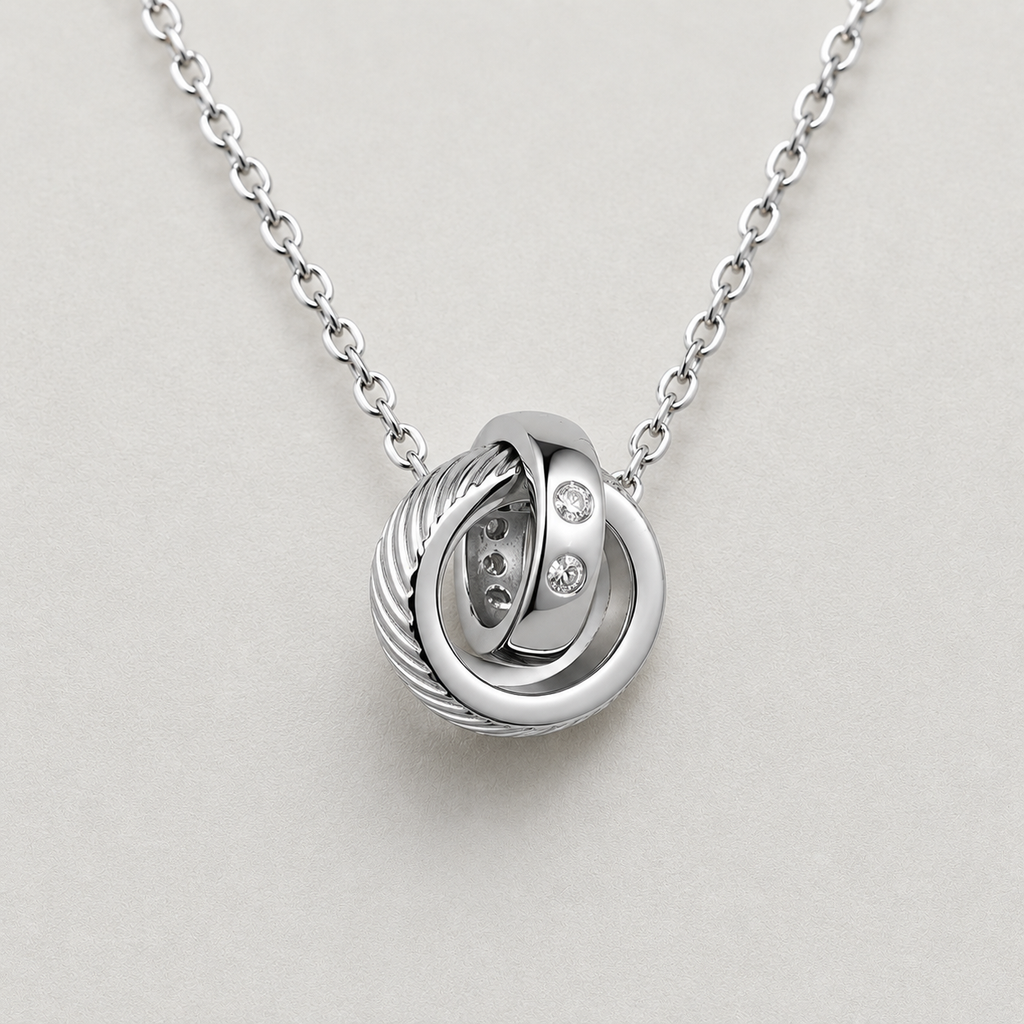Interlocking Russian Ring Necklace