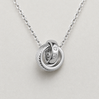 Interlocking Russian Ring Necklace