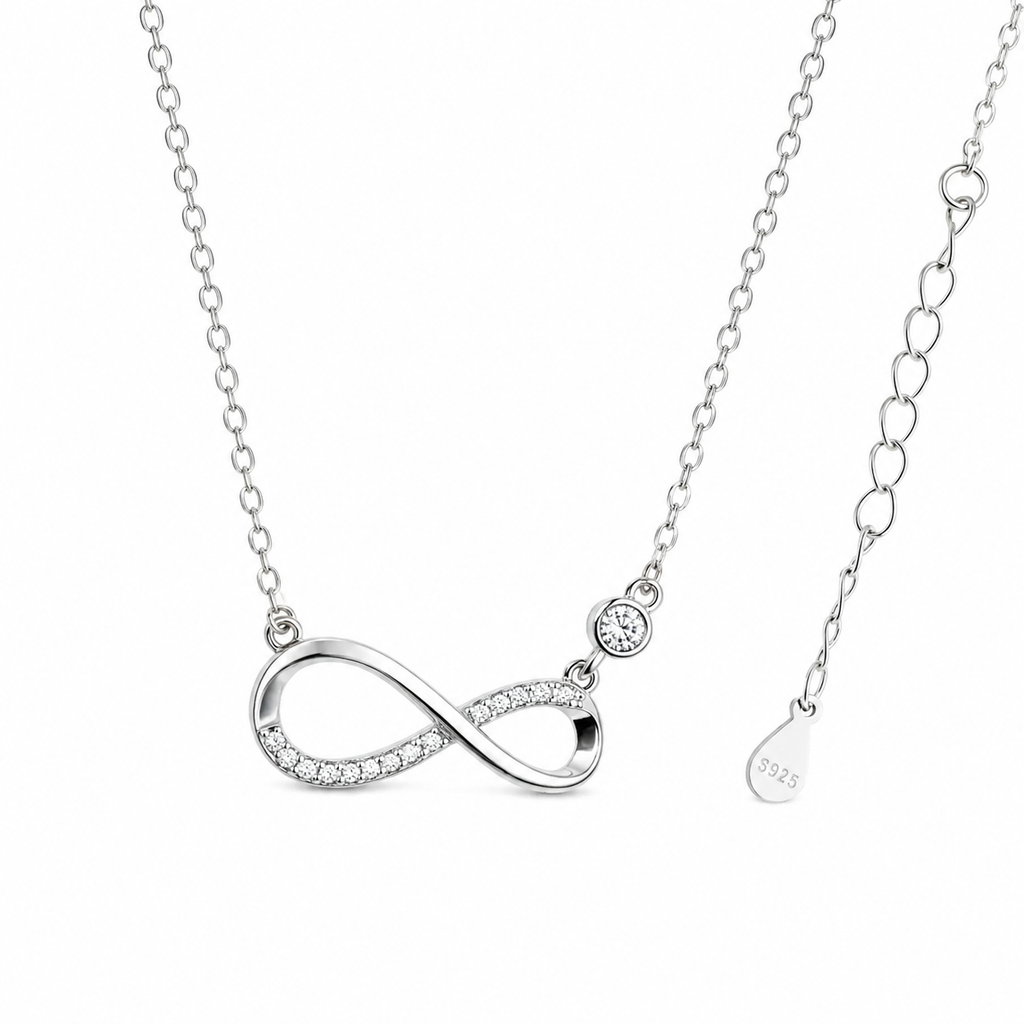Infinity Necklace & Multi-Link Bracelet Set