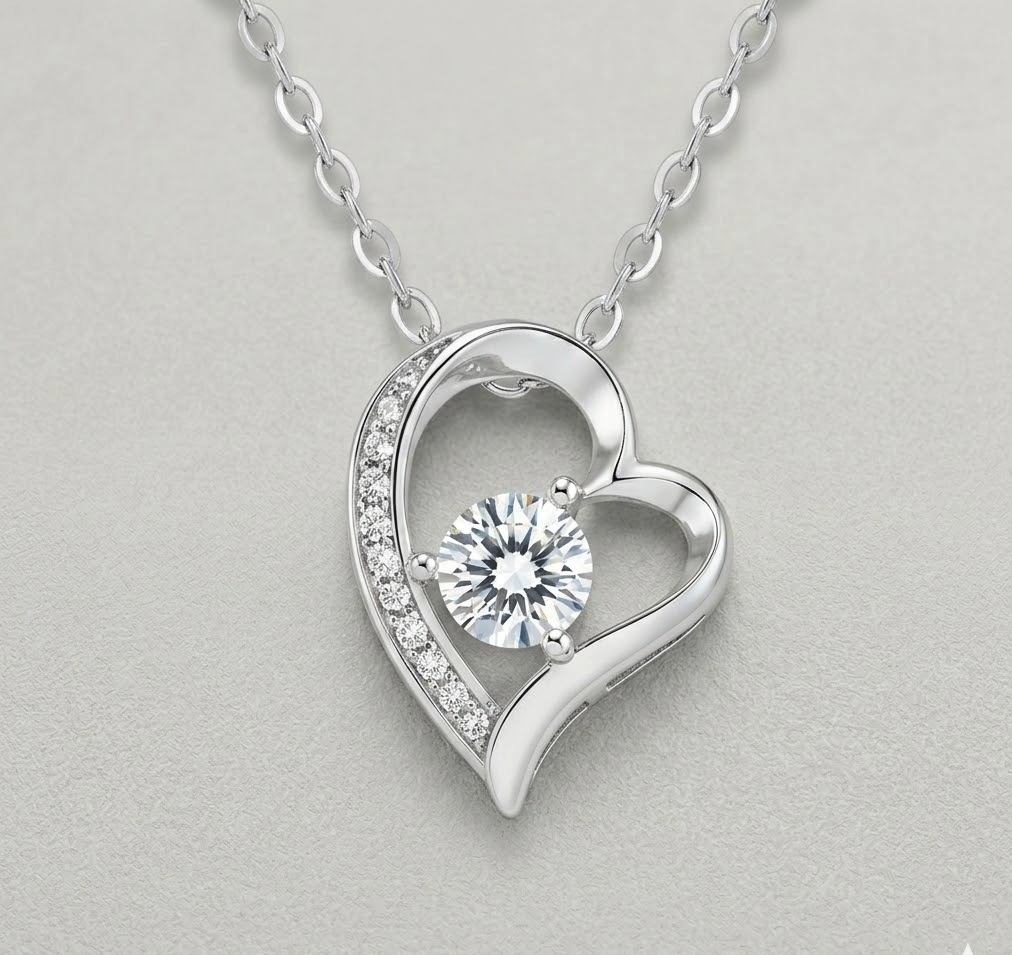 Necklace with Vivid Heart