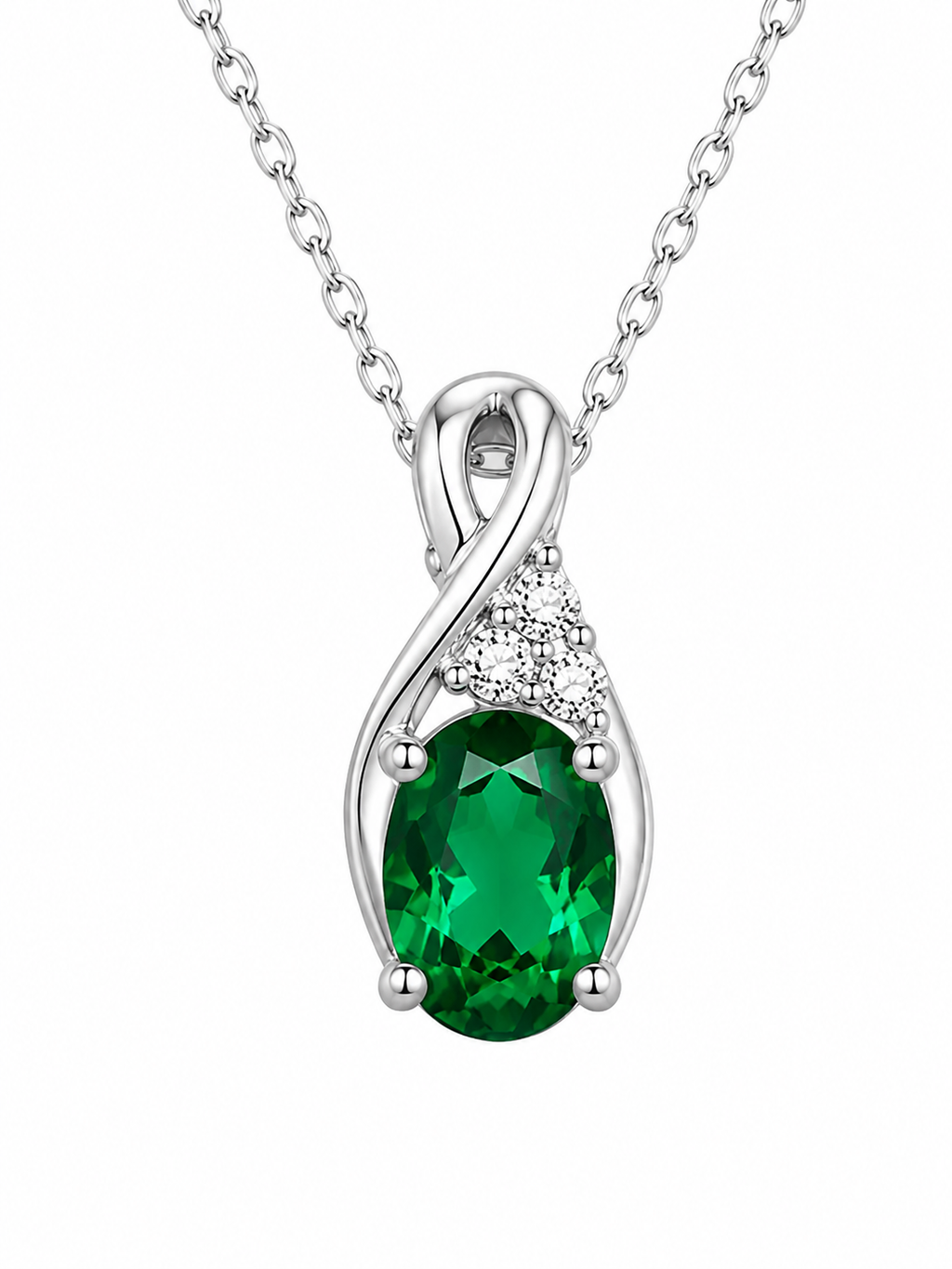 Oval Blue Green Zircon Jewelry Set