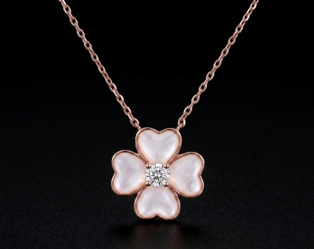 Radiant Gold Butterfly Garden Pendant