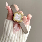 Scottie 9686 Women’s Watch – Waterproof Quartz with Diamond Accents & Leather Strap Gold