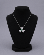 Three-Leaf Clover Jewelry Set Pavé-Set