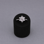Snowflake Jewelry Set with Brilliant Sunburst