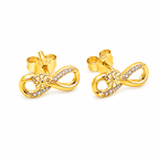 Infinity Blossom Necklace & Stud Earring Set