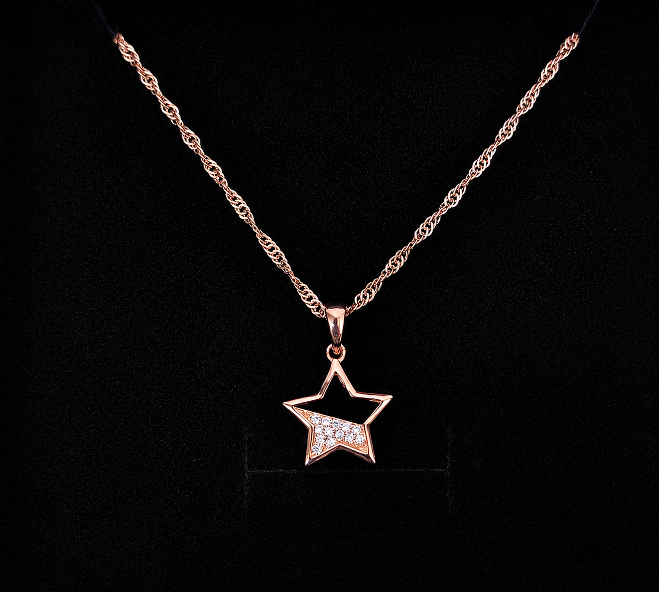 Pavé Celestial Star Necklace
